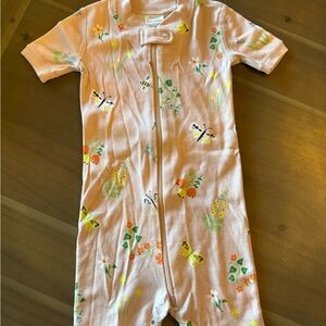 NWT Hanna Andersson Pink Floral and Butterfly Bodysuit